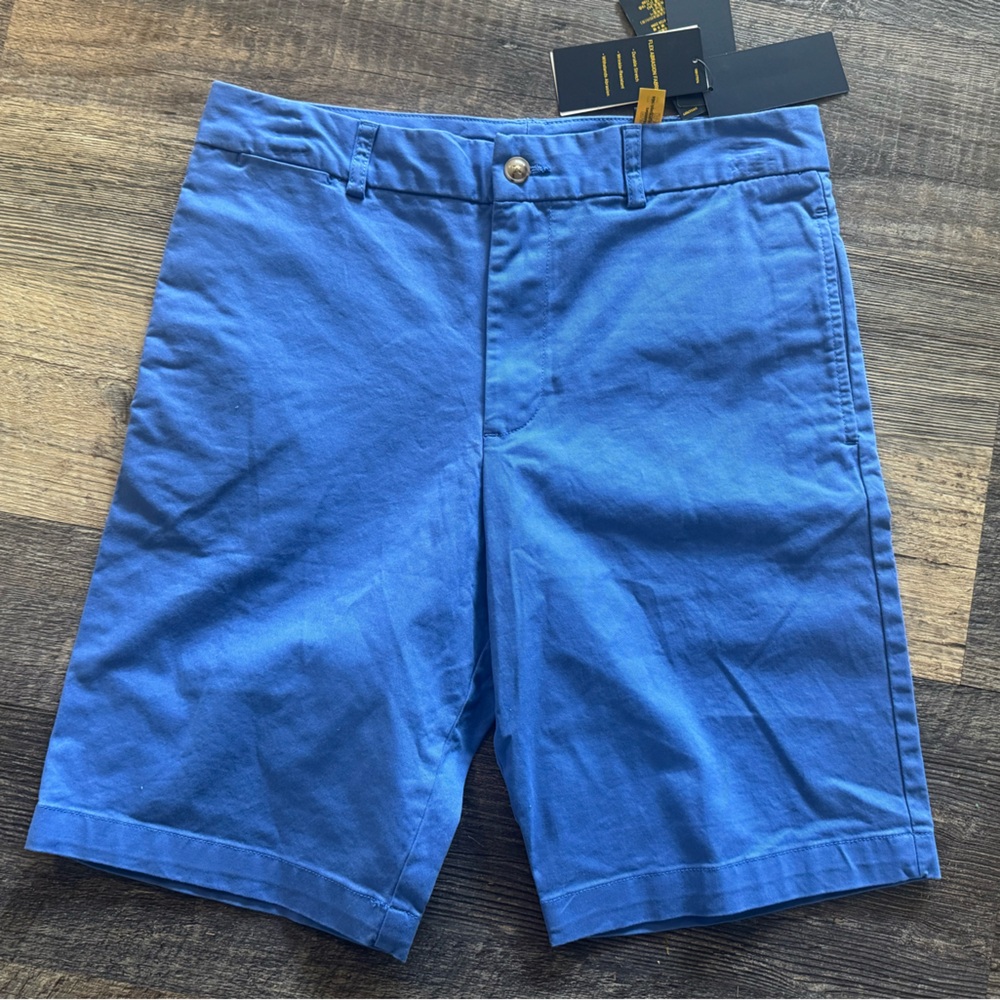NWT Polo Ralph Lauren Boys Chino Blue Shorts Size 16